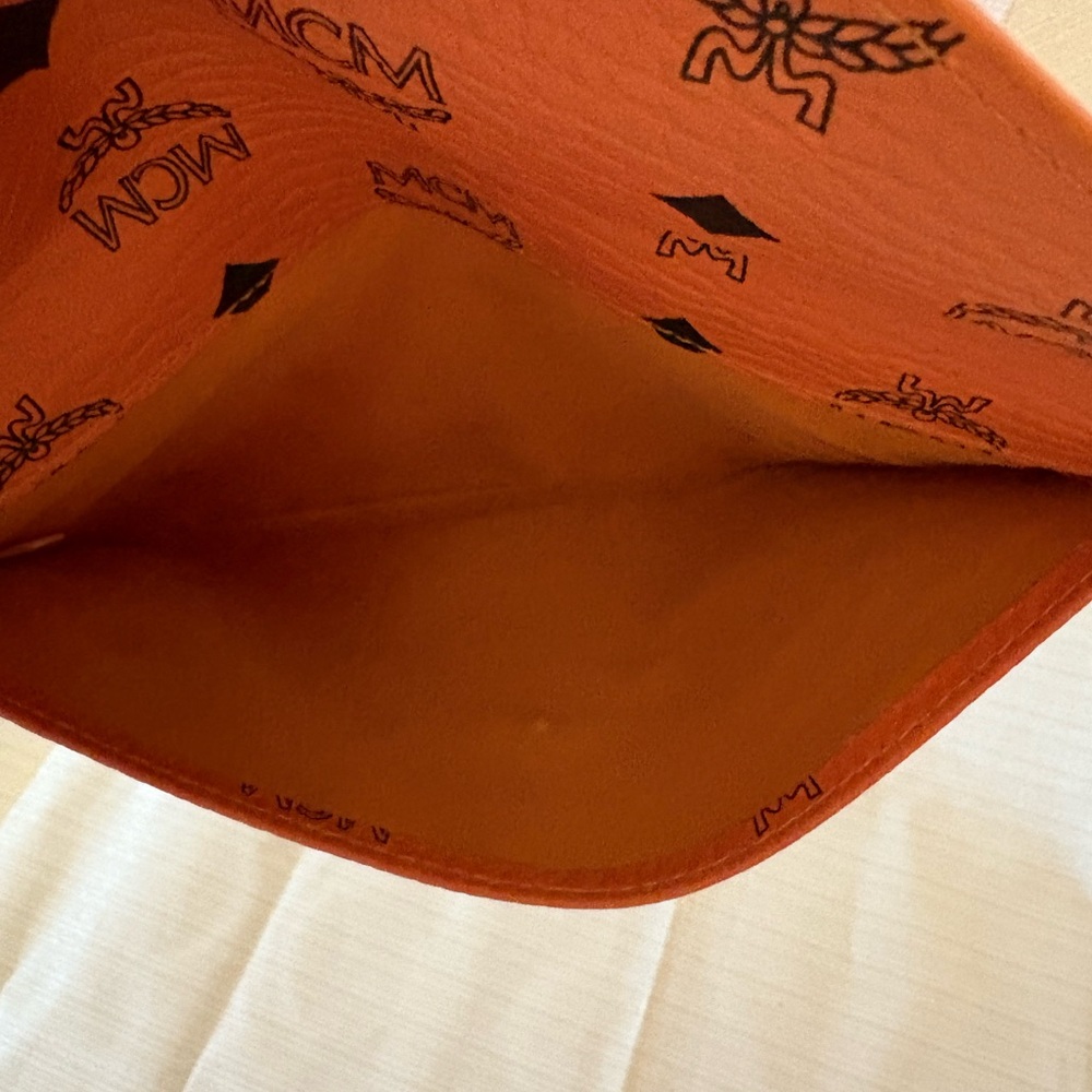 MCM Cognac Envelope Clutch - Picture 5 of 5